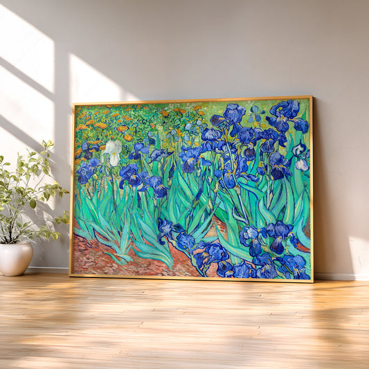 Vincent van Gogh Irises Art Print – Famous Painting Floral Wall Art — artwork preview 2