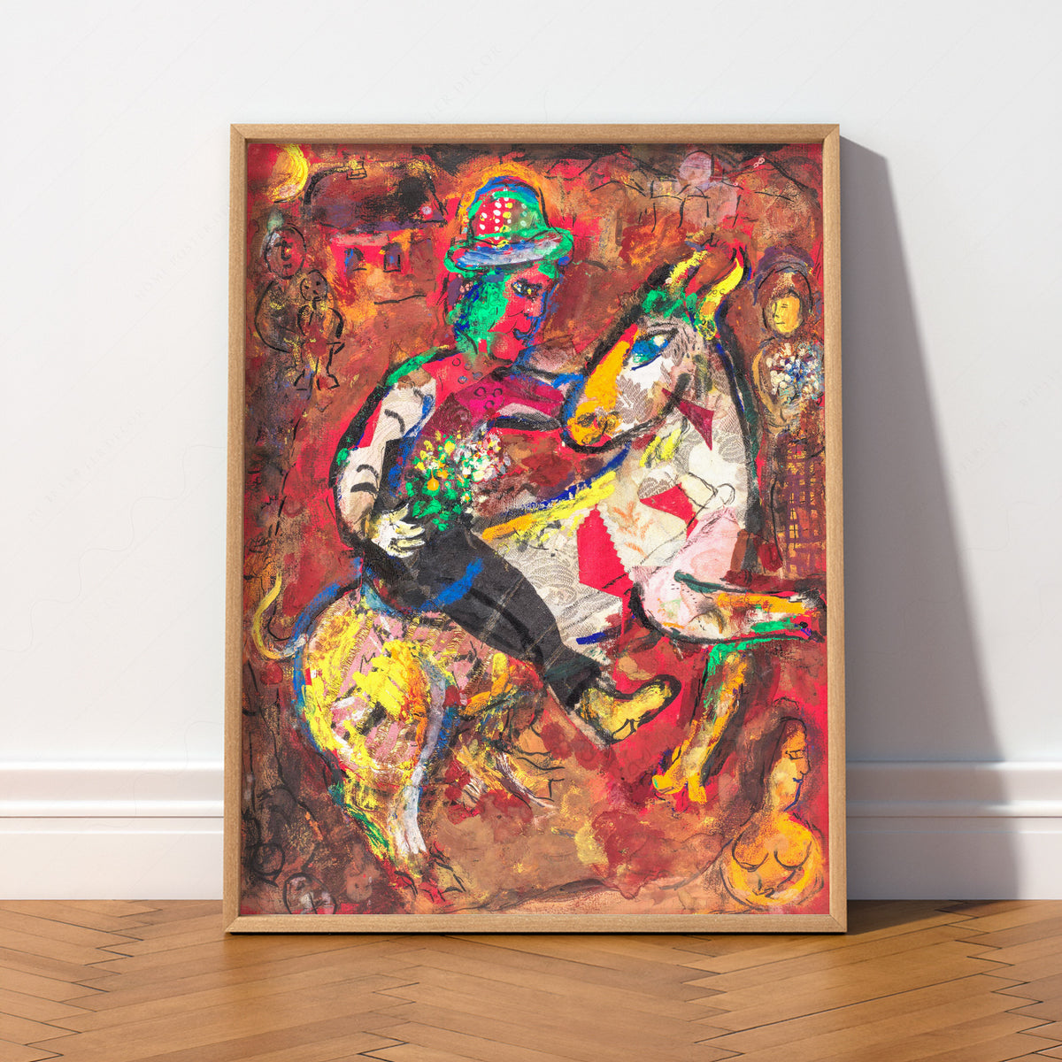 Marc Chagall Horse and Rider Sketch Art Print — artwork preview 2