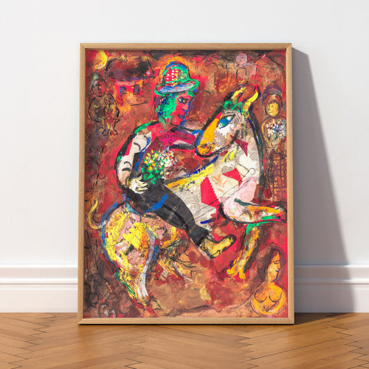 Marc Chagall Horse and Rider Sketch Art Print — artwork preview 2