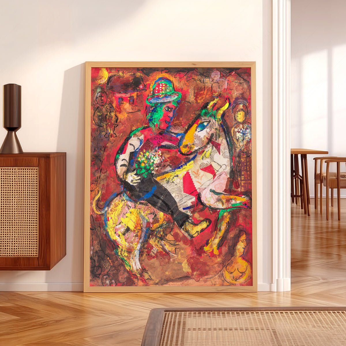 Marc Chagall Horse and Rider Sketch Art Print — artwork preview 5