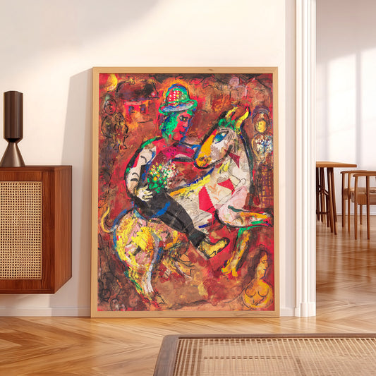 Marc Chagall Horse and Rider Sketch Art Print — artwork preview 5