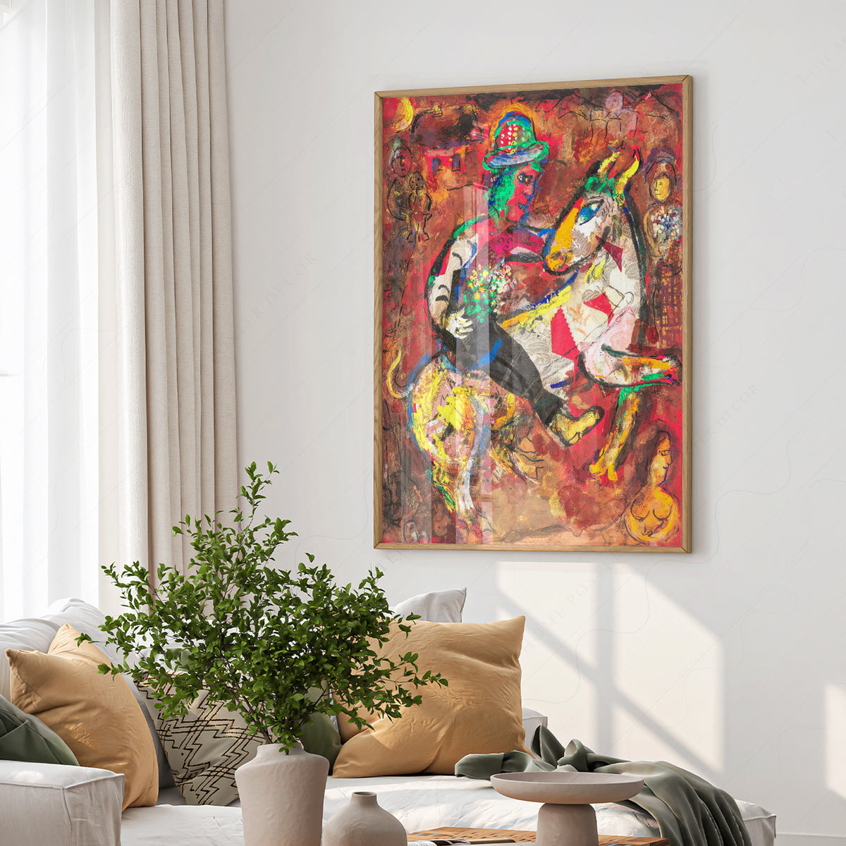 Marc Chagall Horse and Rider Sketch Art Print — artwork preview 6