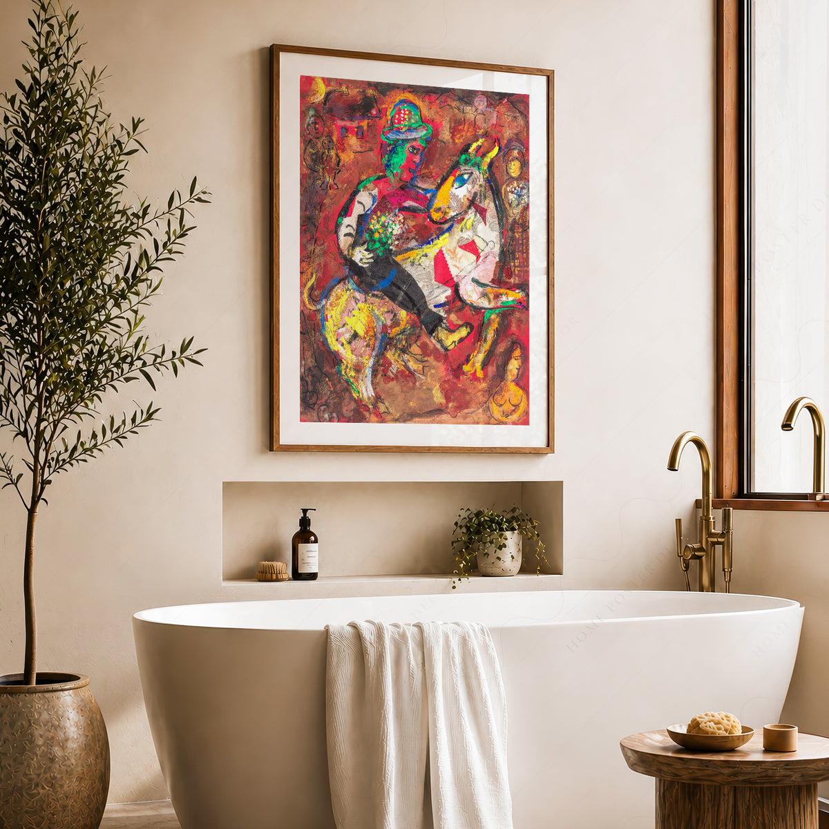 Marc Chagall Horse and Rider Sketch Art Print — artwork preview 22