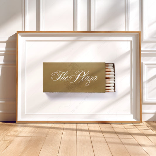 The Plaza Hotel Matchbox Print – Vintage New York Wall Art Poster — artwork preview 5
