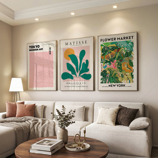 Matisse Kusama Flower Market Set of 3 Prints – Modern Gallery Wall Art — artwork preview 7