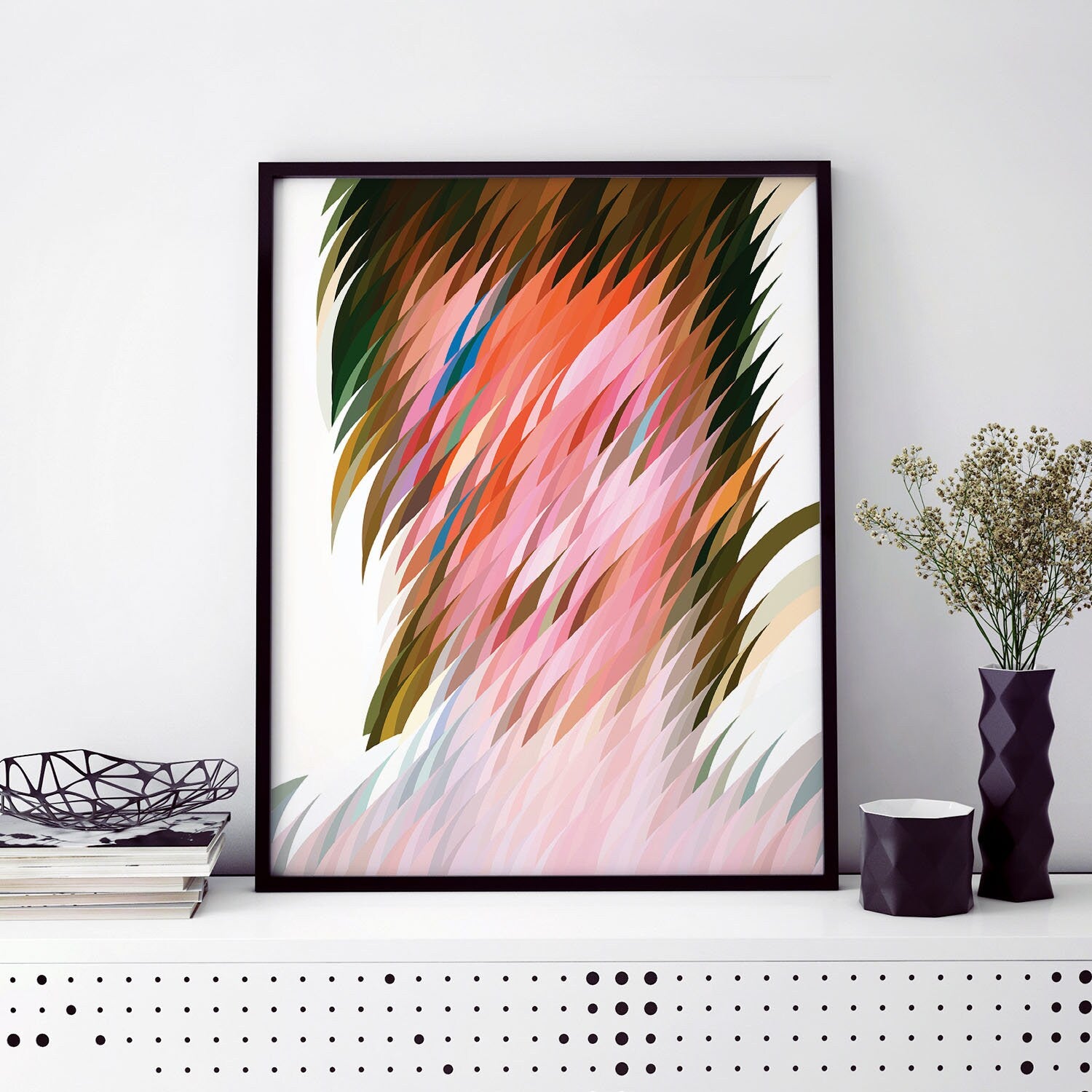 Abstract Geometric Art Print – Colorful Modern Wall – museum quality art print