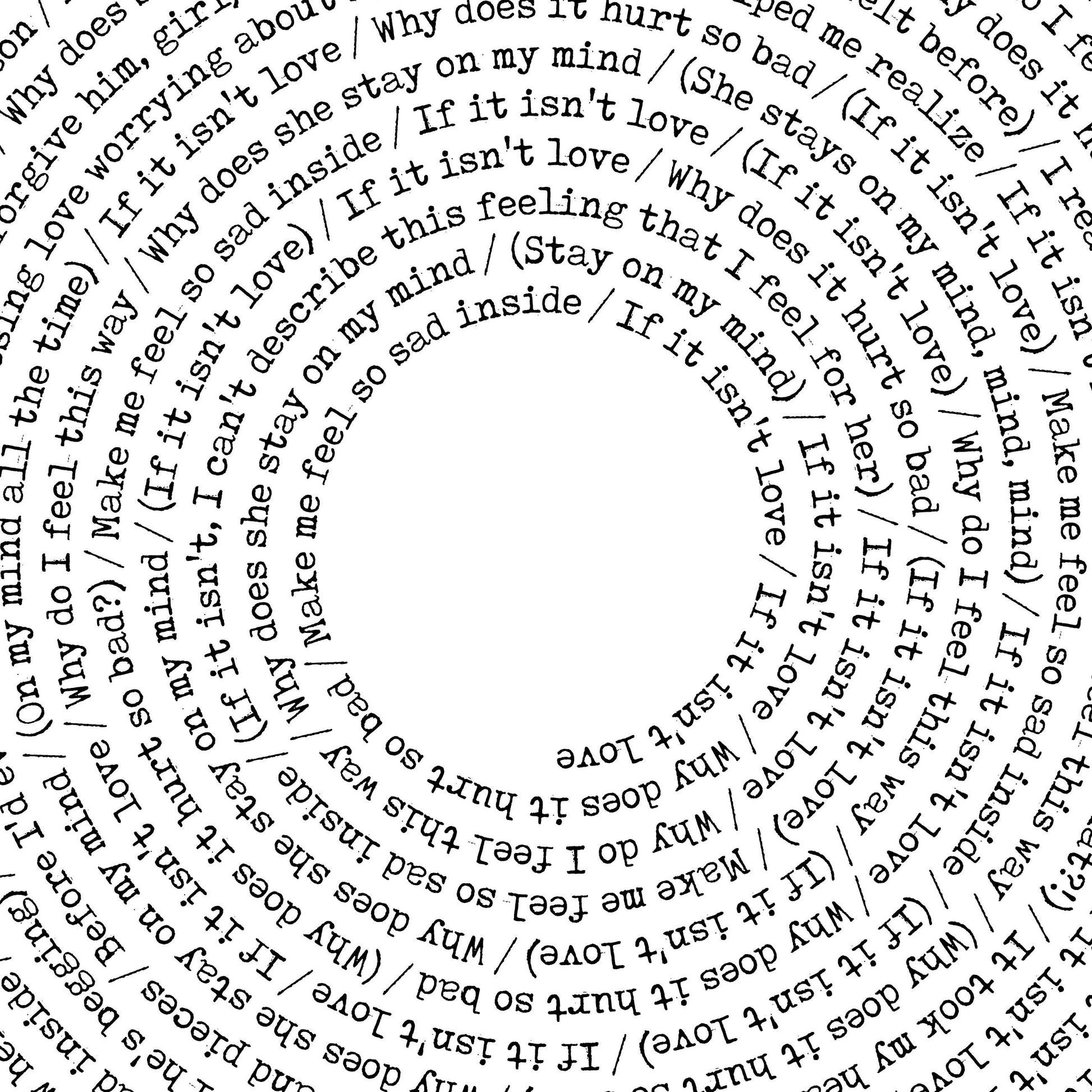 Personalized Song Lyric Print – Minimalist Vinyl – classic art print reproduction