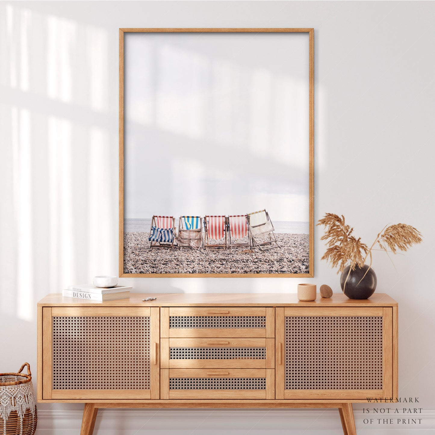 Beach Chairs Photography Print – Coastal Wall Art – classic art print reproduction