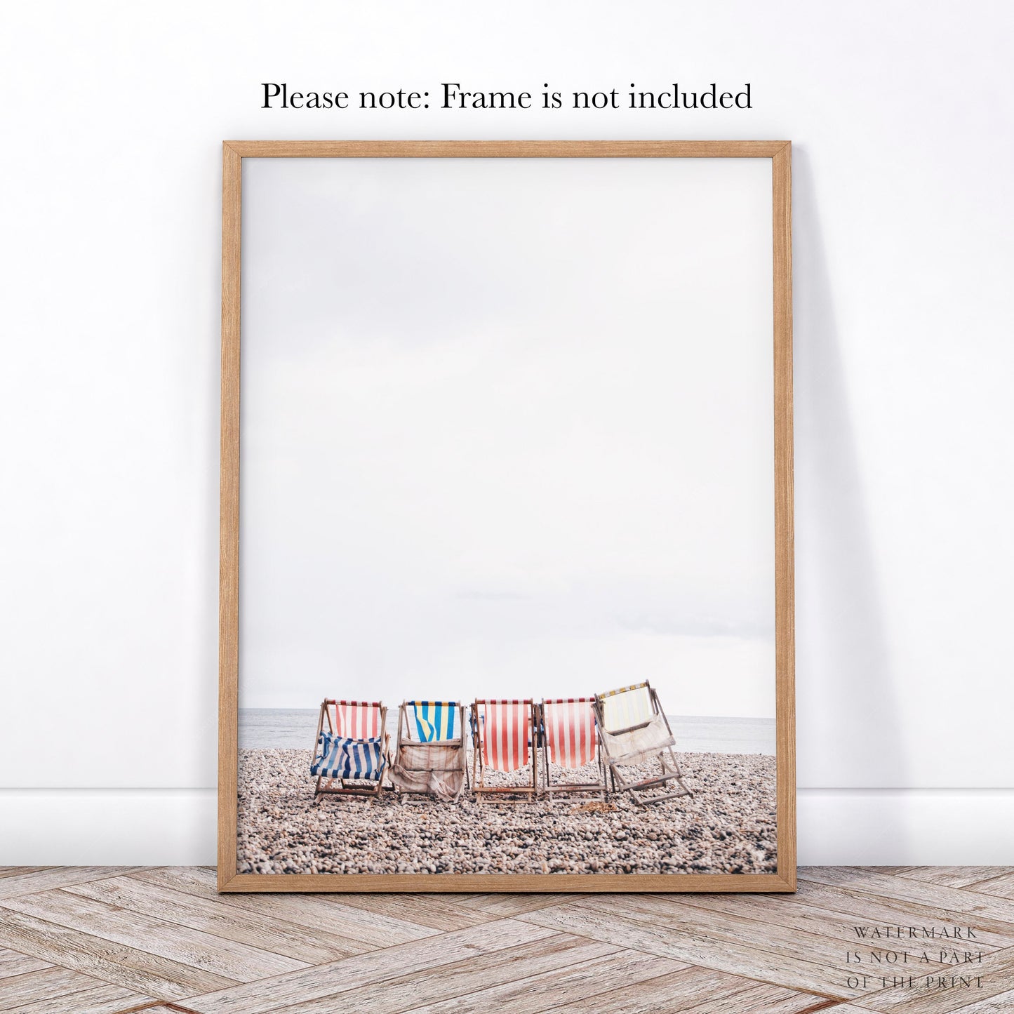 Beach Chairs Photography Print – Coastal Wall Art – gallery wall art poster