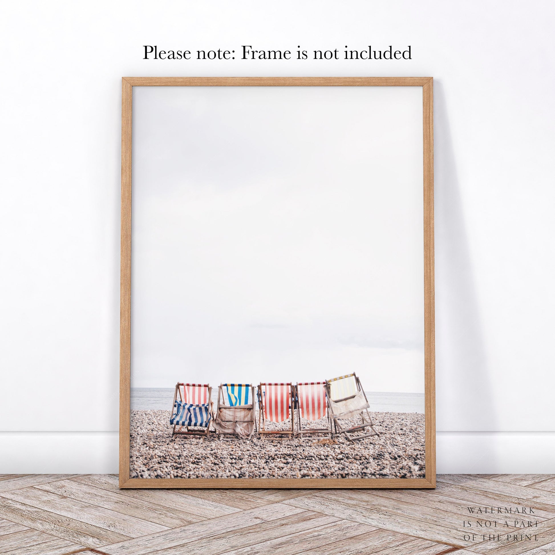 Beach Chairs Photography Print – Coastal Wall Art – gallery wall art poster