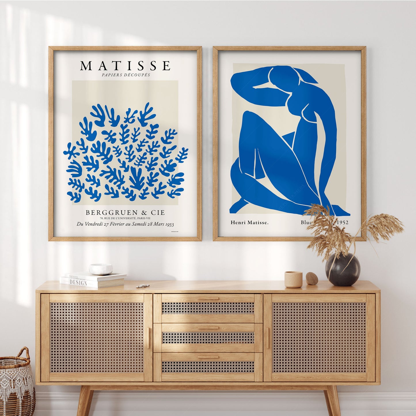 Henri Matisse Blue Nude & Papiers Découpés Print Set – art poster for living room