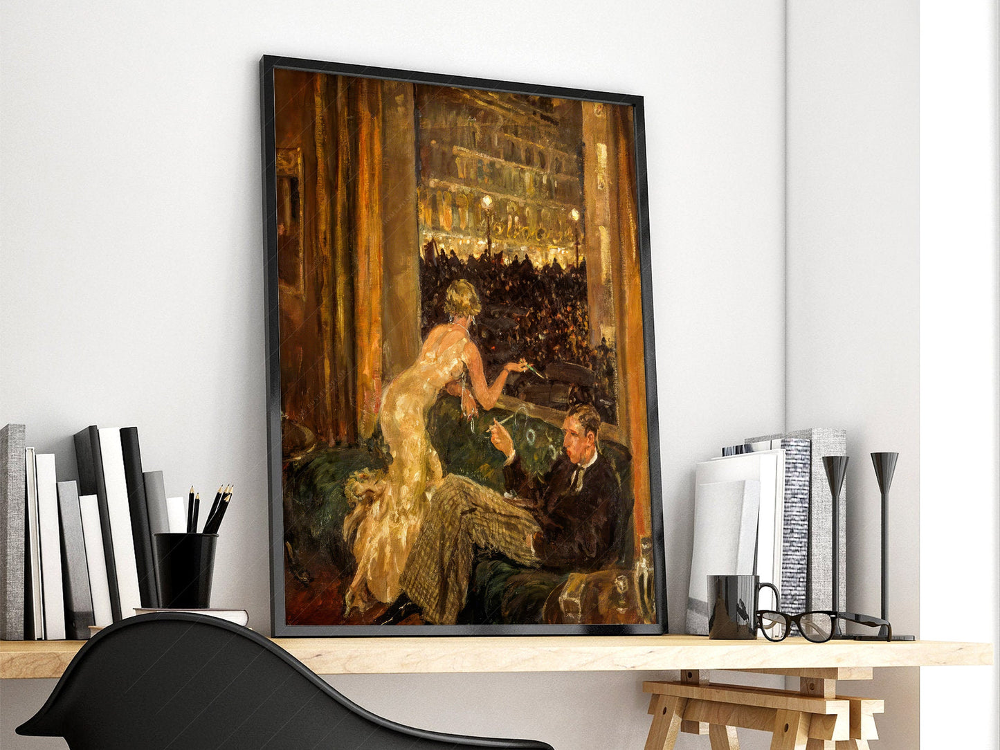 Thomas Cantrell Dugdale Viewed from an Interior Print – classic art print reproduction