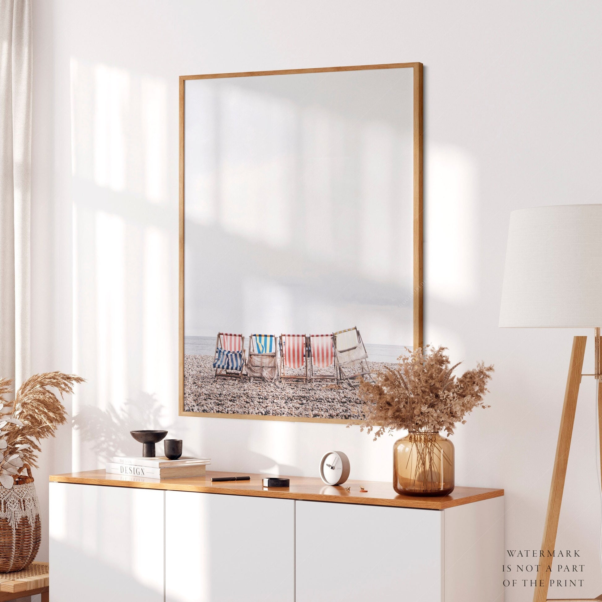 Beach Chairs Photography Print – Coastal Wall Art – museum quality art print