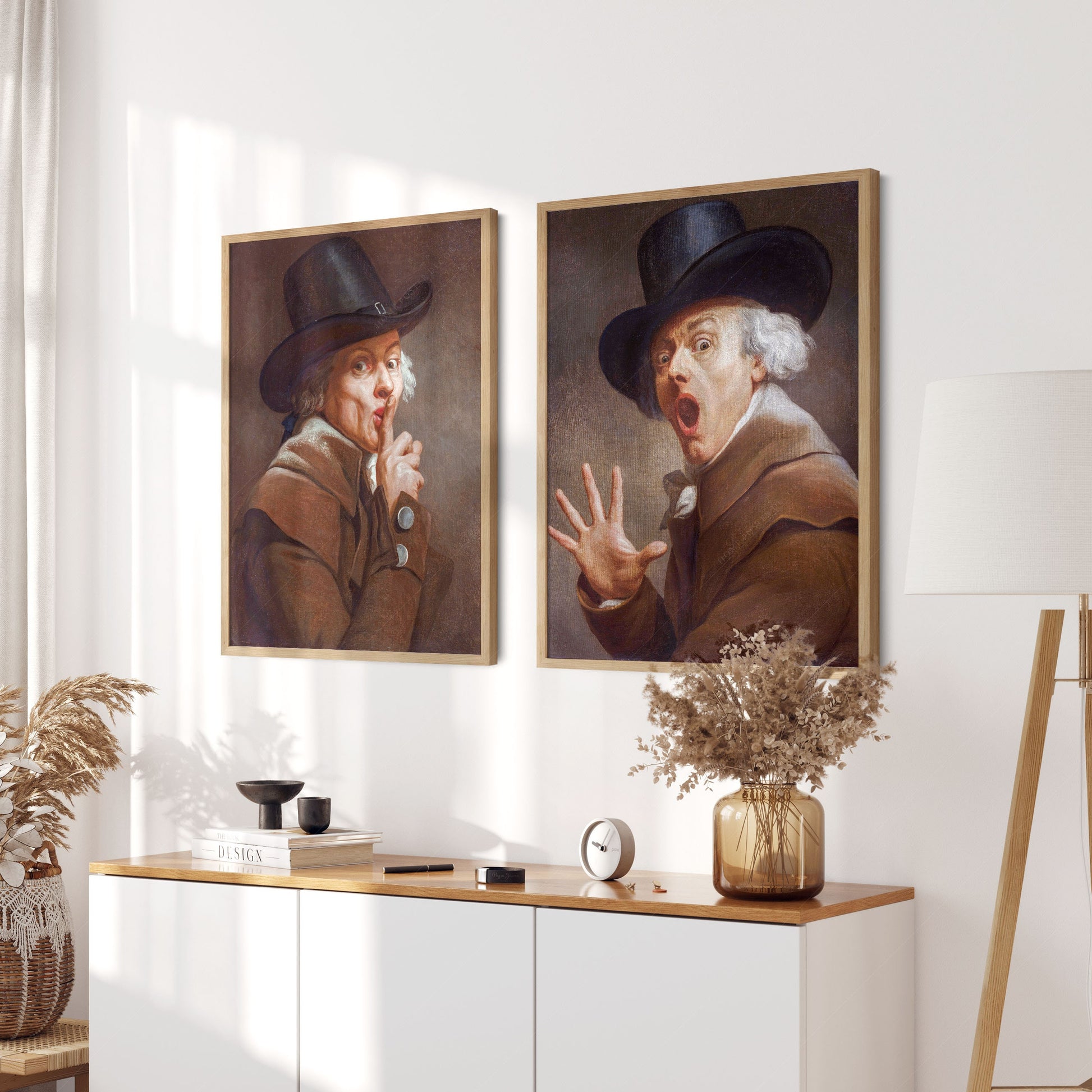 Joseph Ducreux Be Discreet & The Surprise Print Set – museum quality art print