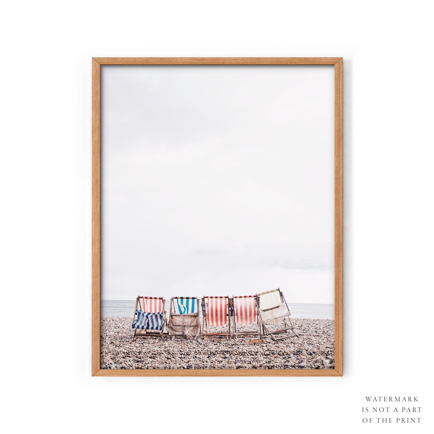 Beach Chairs Photography Print – Coastal Wall Art – fine art print wall decor