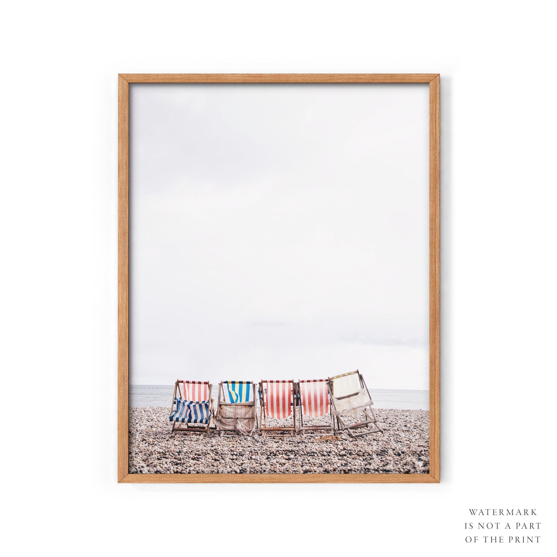 Beach Chairs Photography Print – Coastal Wall Art – fine art print wall decor
