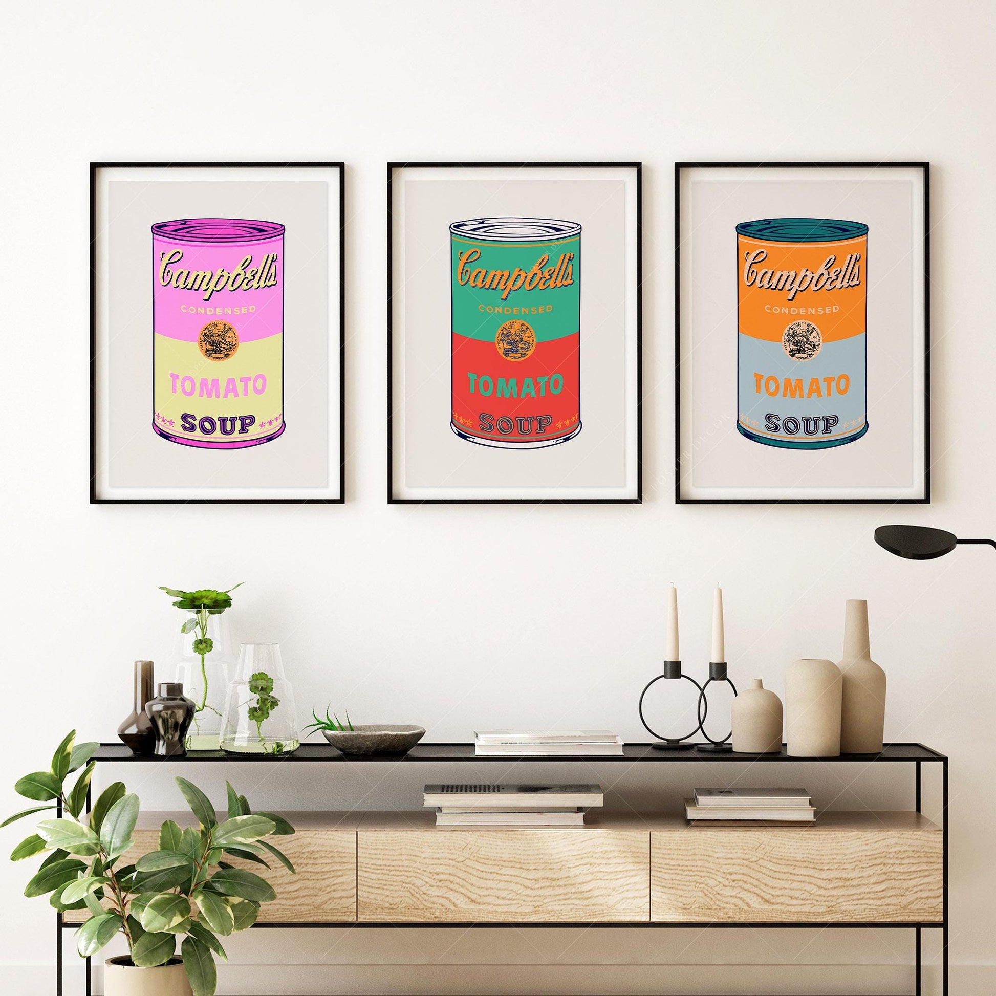 Andy Warhol Campbell's Soup Cans Print Set – Pop Art – high quality art print