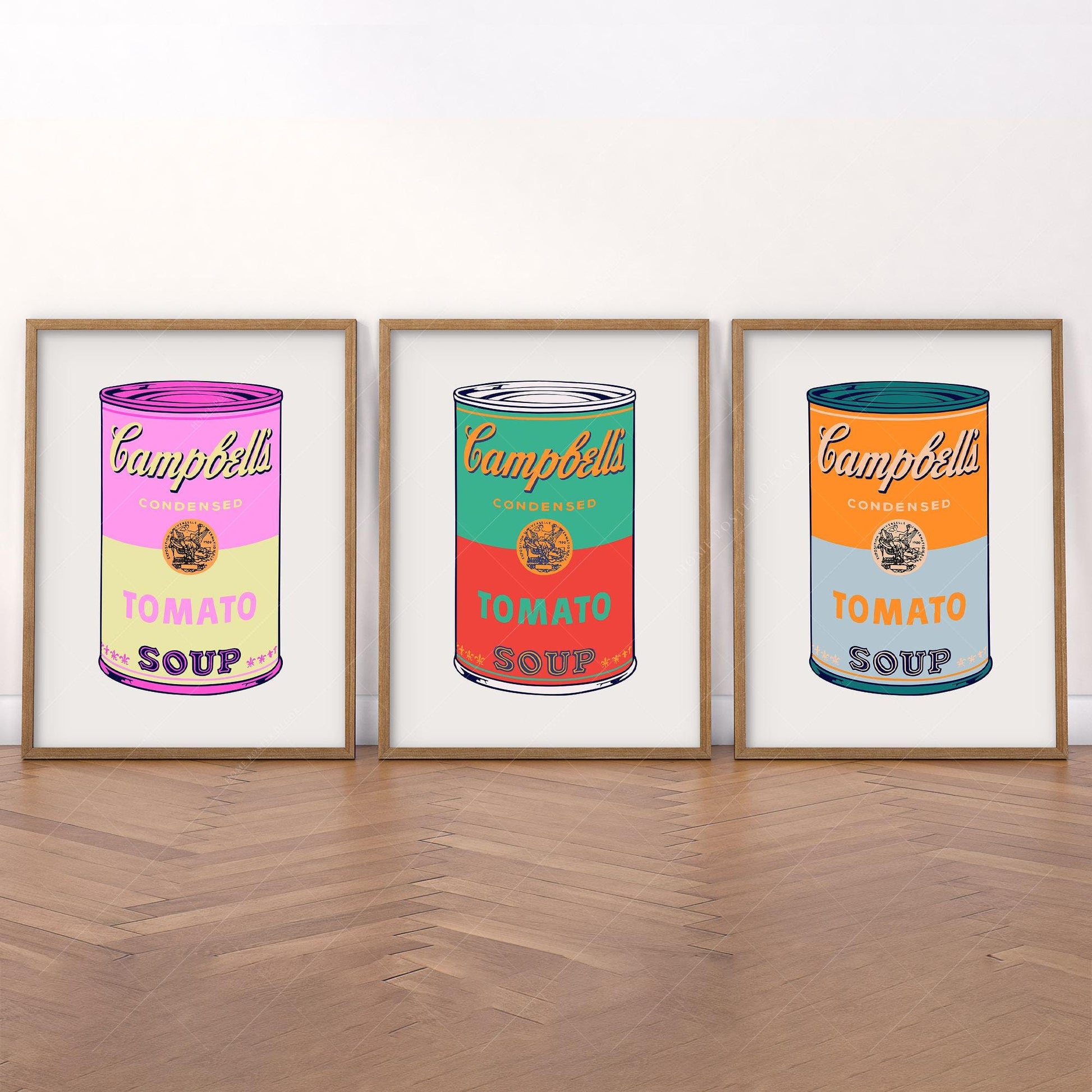 Andy Warhol Campbell's Soup Cans Print Set – Pop Art – fine art print wall decor