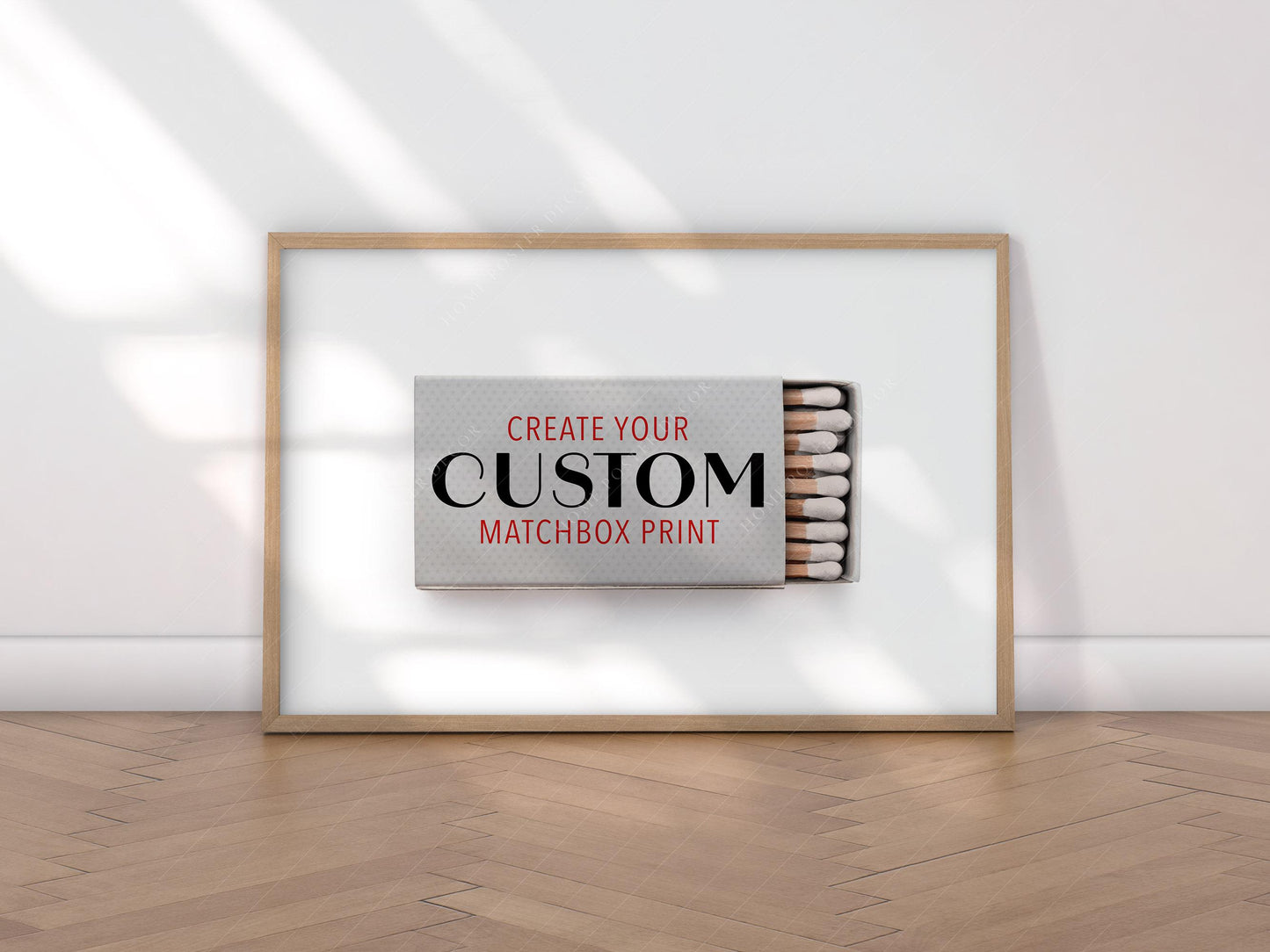 Personalized Matchbox Art Print – Custom Hotel – retro travel wall art print