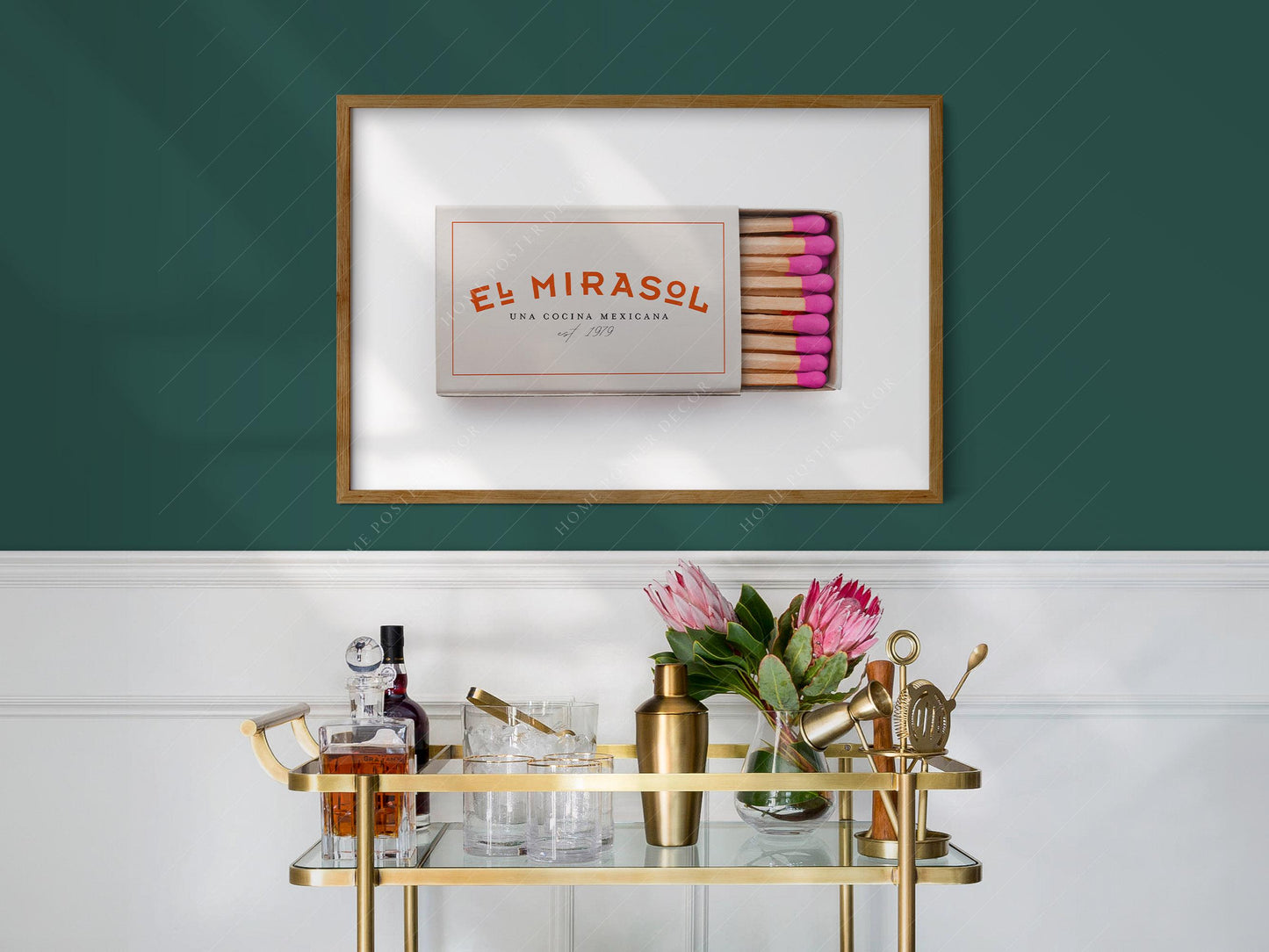 Personalized Matchbox Art Print – Custom Hotel – vintage poster art print detail