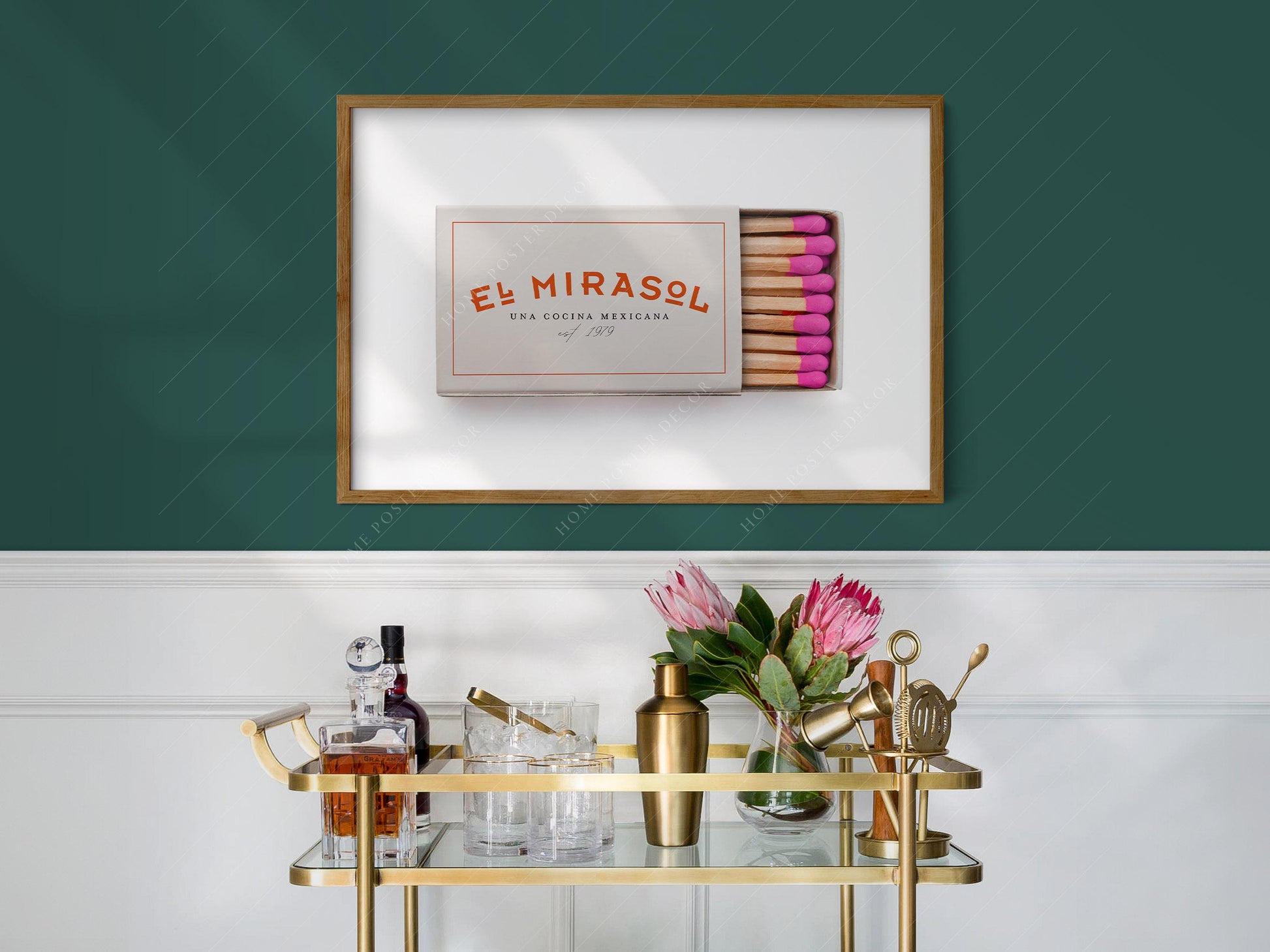 Personalized Matchbox Art Print – Custom Hotel – vintage poster art print detail