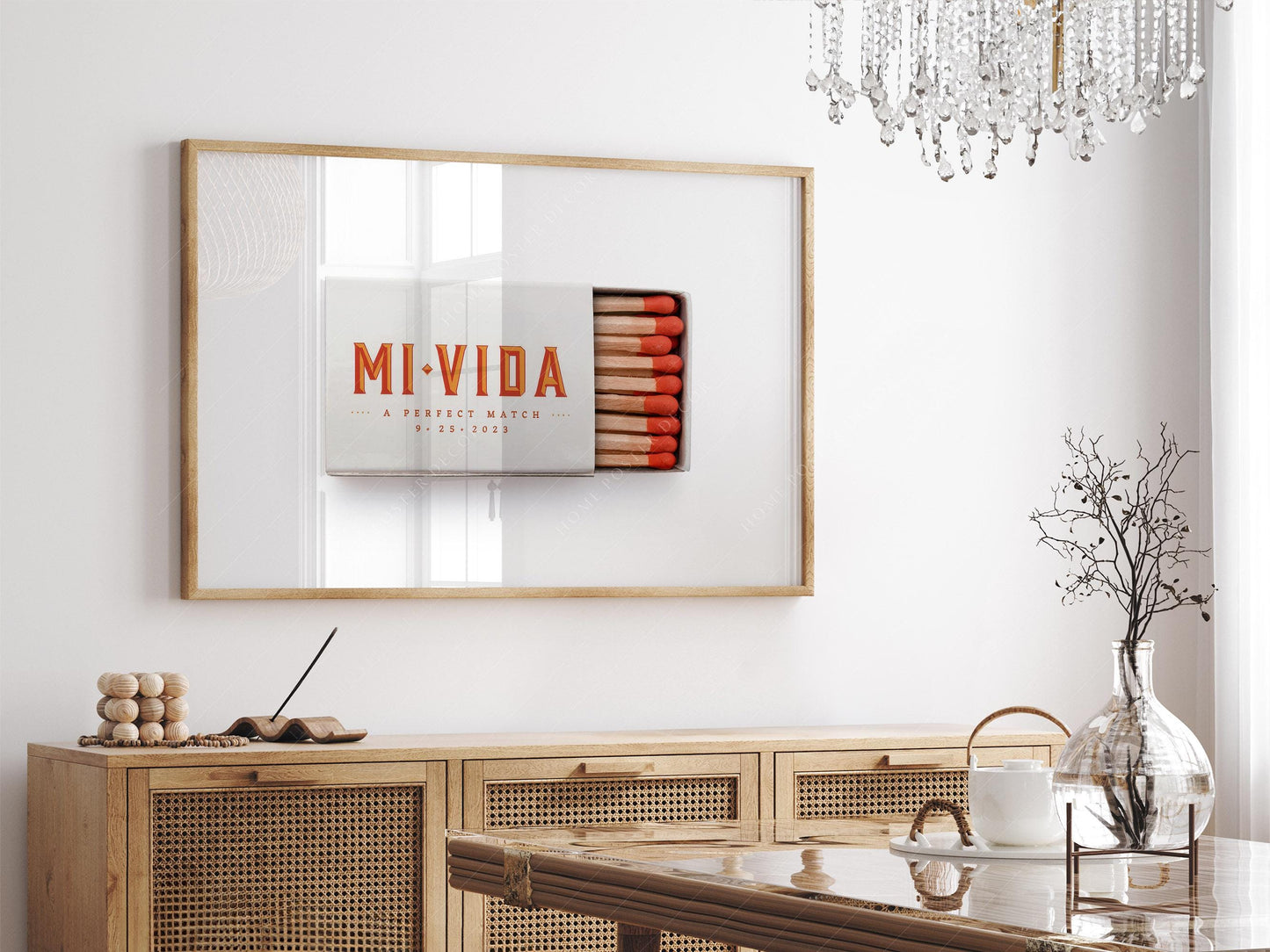 Personalized Matchbox Art Print – Custom Hotel – nostalgic matchbox decor