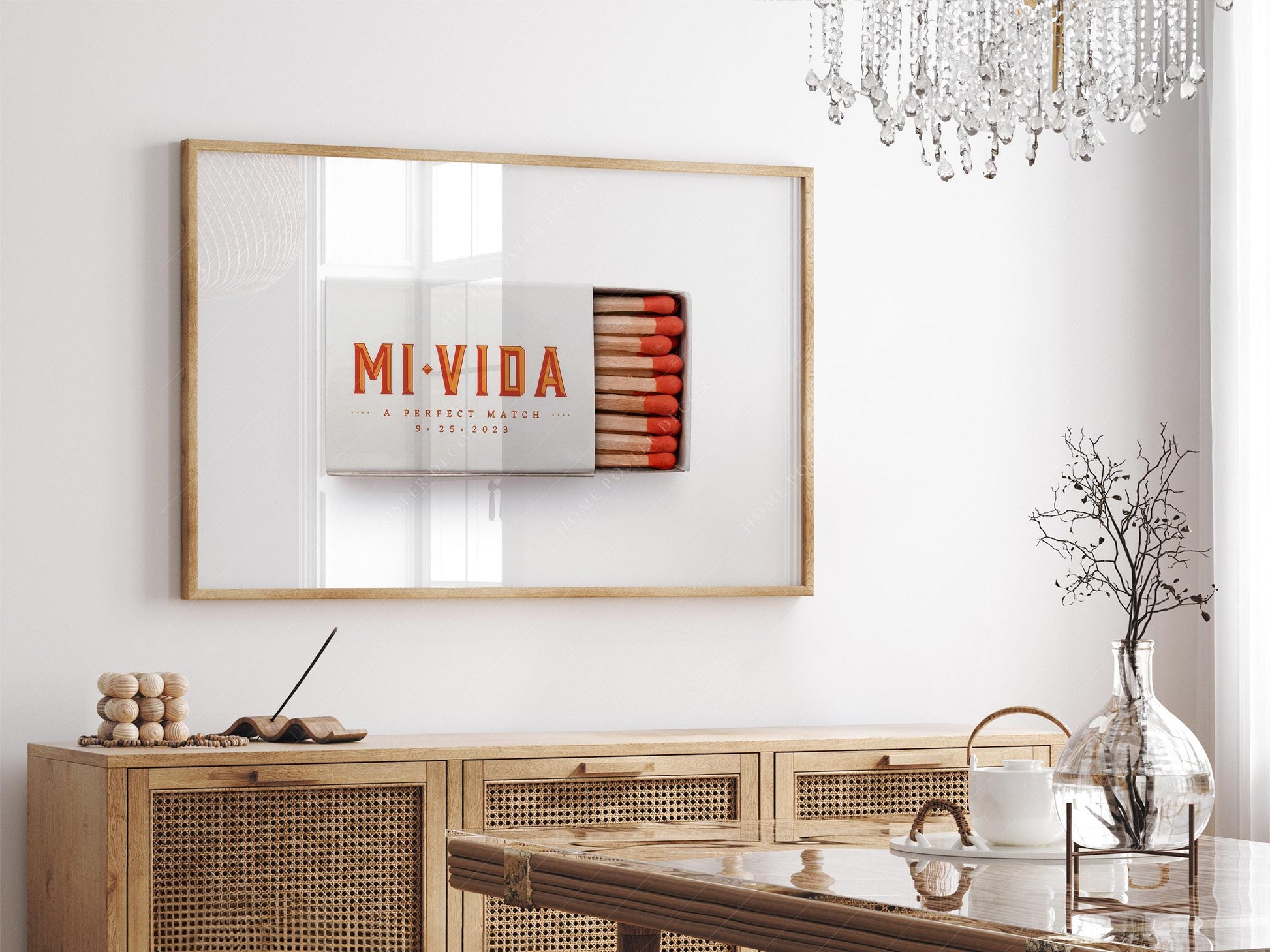 Personalized Matchbox Art Print – Custom Hotel – nostalgic matchbox decor