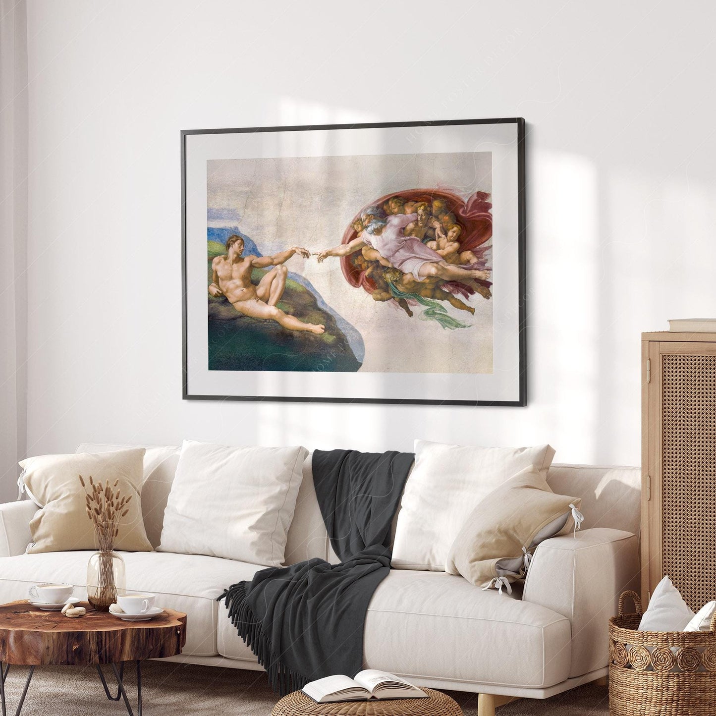 Michelangelo Creation of Adam Print – Renaissance – museum quality art print