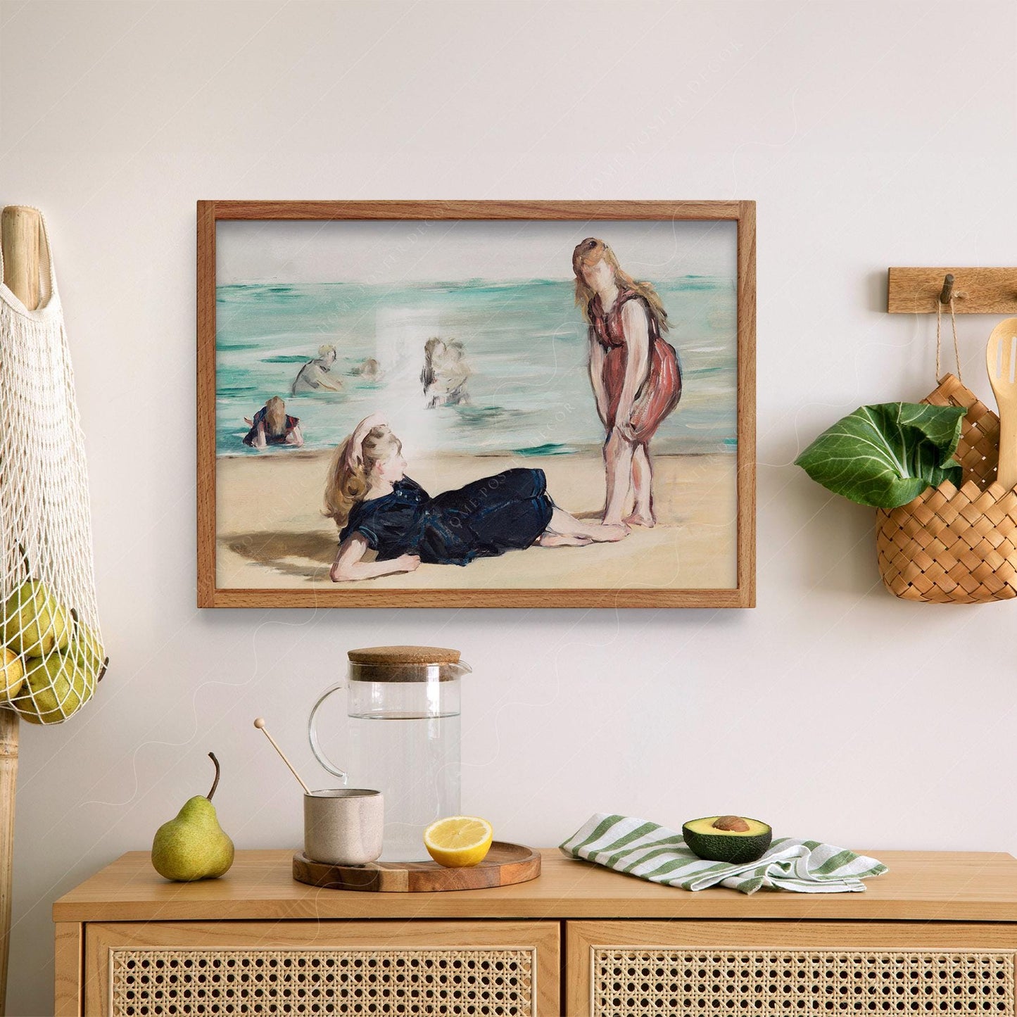 Edouard Manet On the Beach Art Print – Classic Coastal – classic art print reproduction