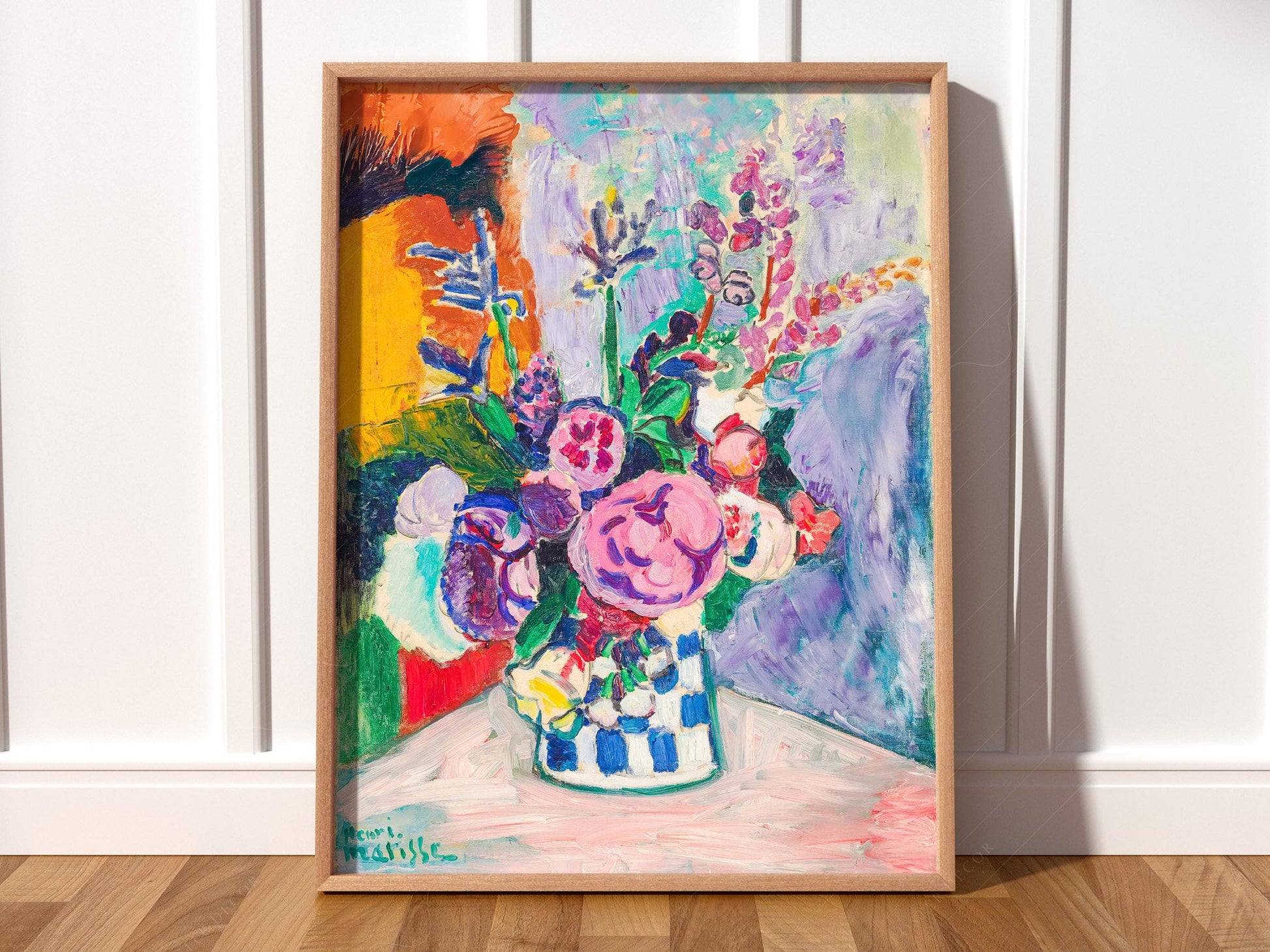 Henri Matisse Les Pivoines Art Print – Colorful Floral – high quality art print