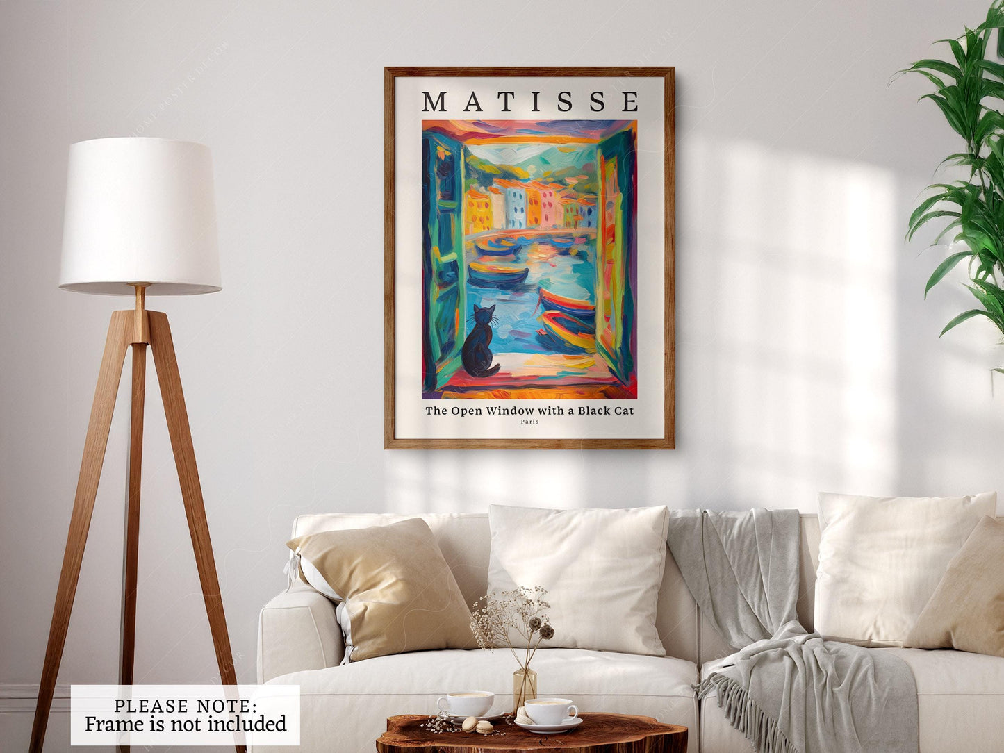 Henri Matisse The Open Window with a Black Cat Print – museum quality art print