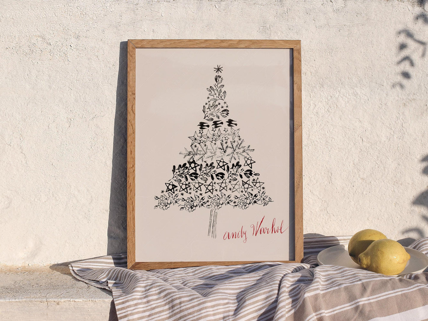 Andy Warhol Christmas Tree Art Print – Festive Modern – classic art print reproduction