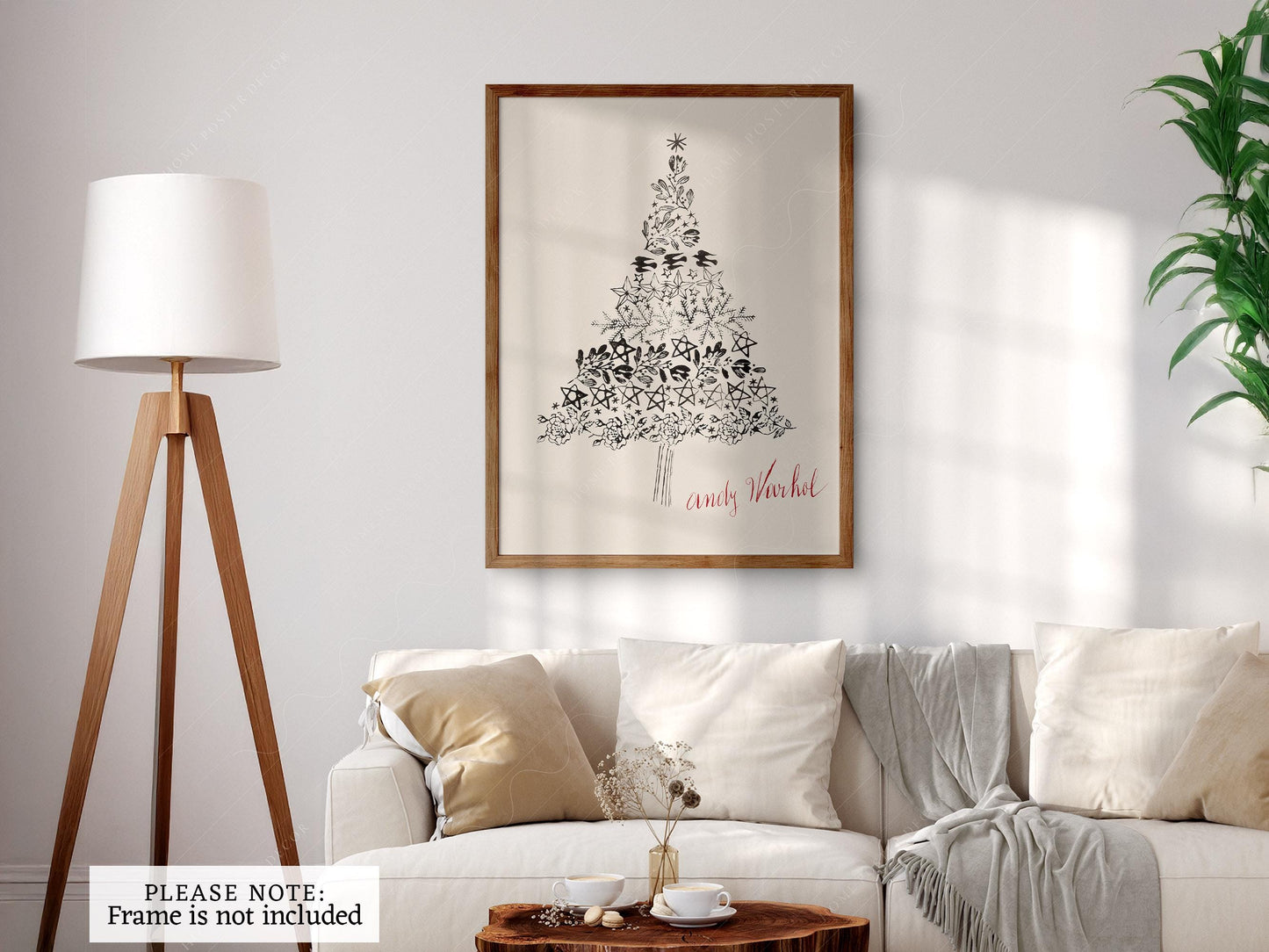 Andy Warhol Christmas Tree Art Print – Festive Modern – fine art wall poster