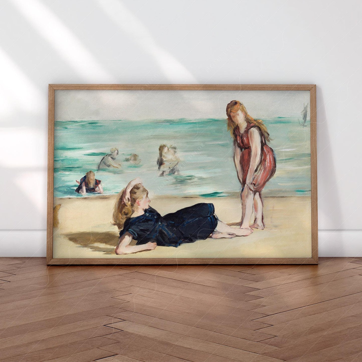 Edouard Manet On the Beach Art Print – Classic Coastal – archival paper art print