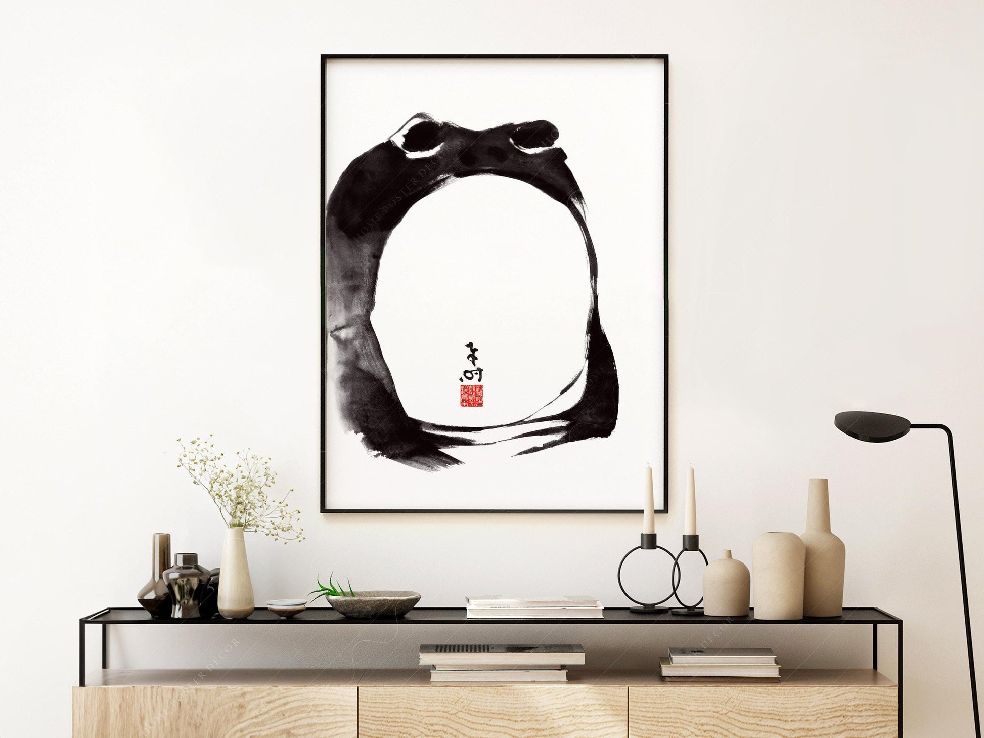 Matsumoto Hoji Frog Print – Japanese Ukiyo-e Wall Art – exhibition poster wall art