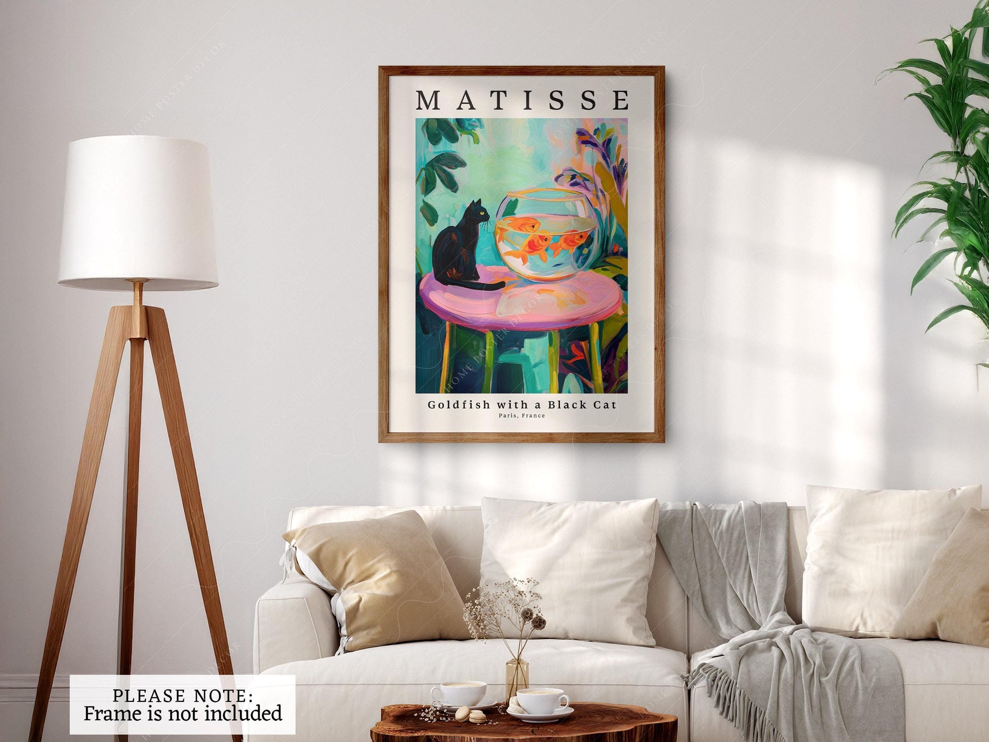 Henri Matisse Goldfish with a Black Cat Print – fine art print wall decor