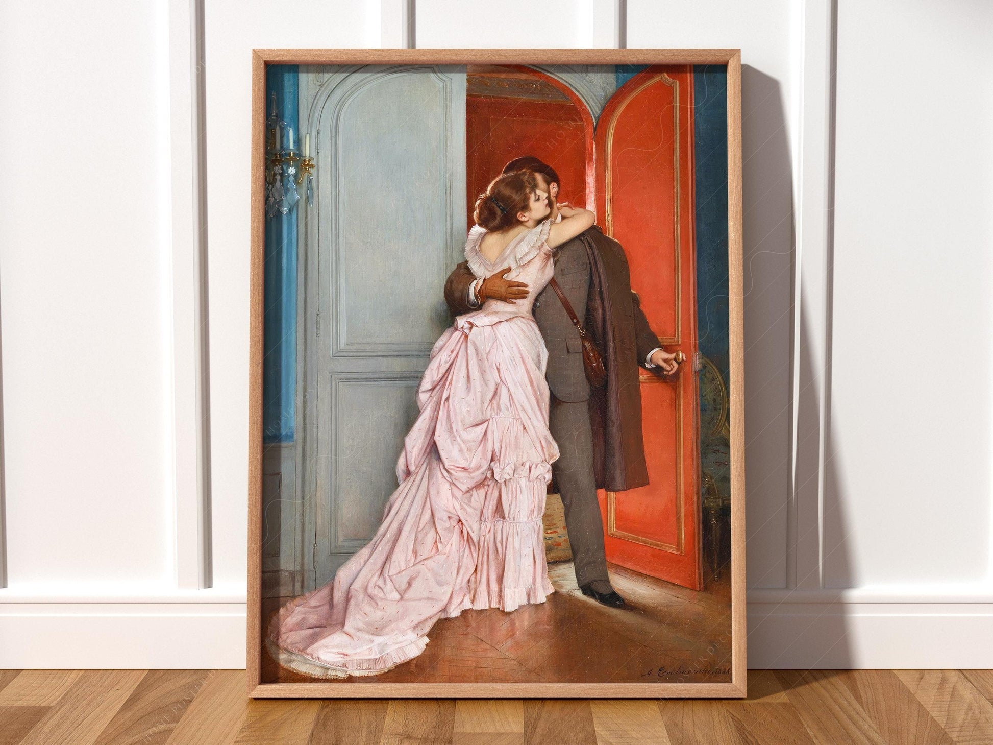 Auguste Toulmouche The Kiss Art Print – Romantic – fine art print wall decor