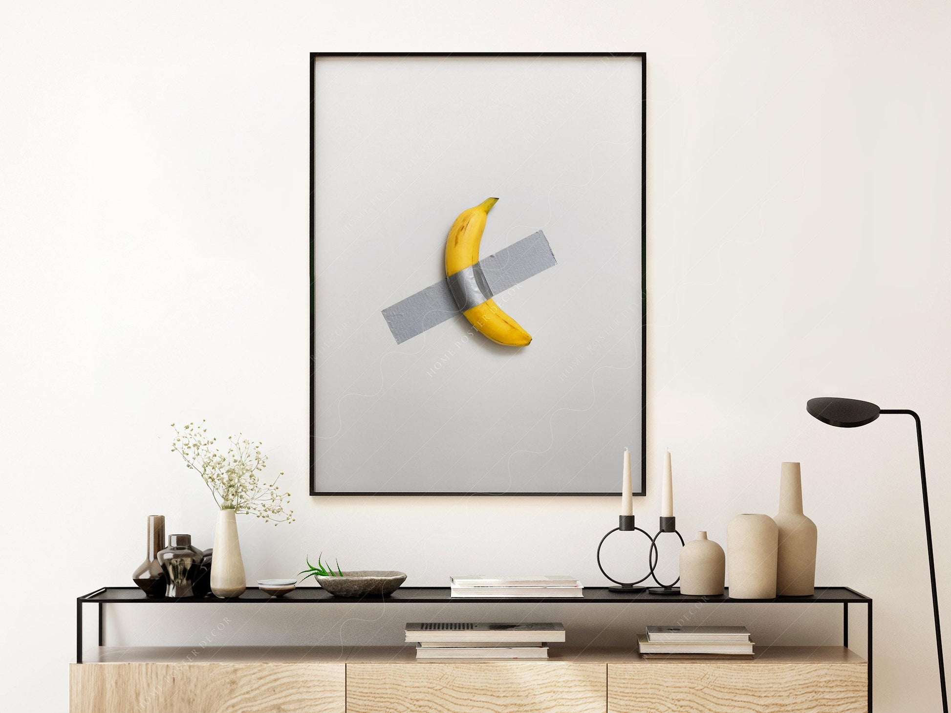 Banana Duct Tape Art Print – Comedian Conceptual Wall – fine art print wall decor