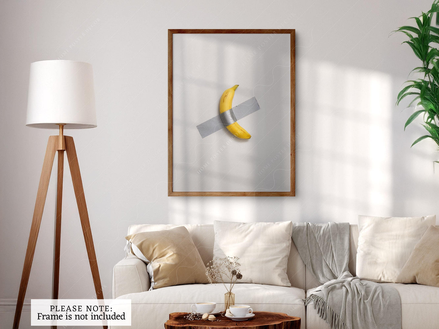 Banana Duct Tape Art Print – Comedian Conceptual Wall – fine art wall poster