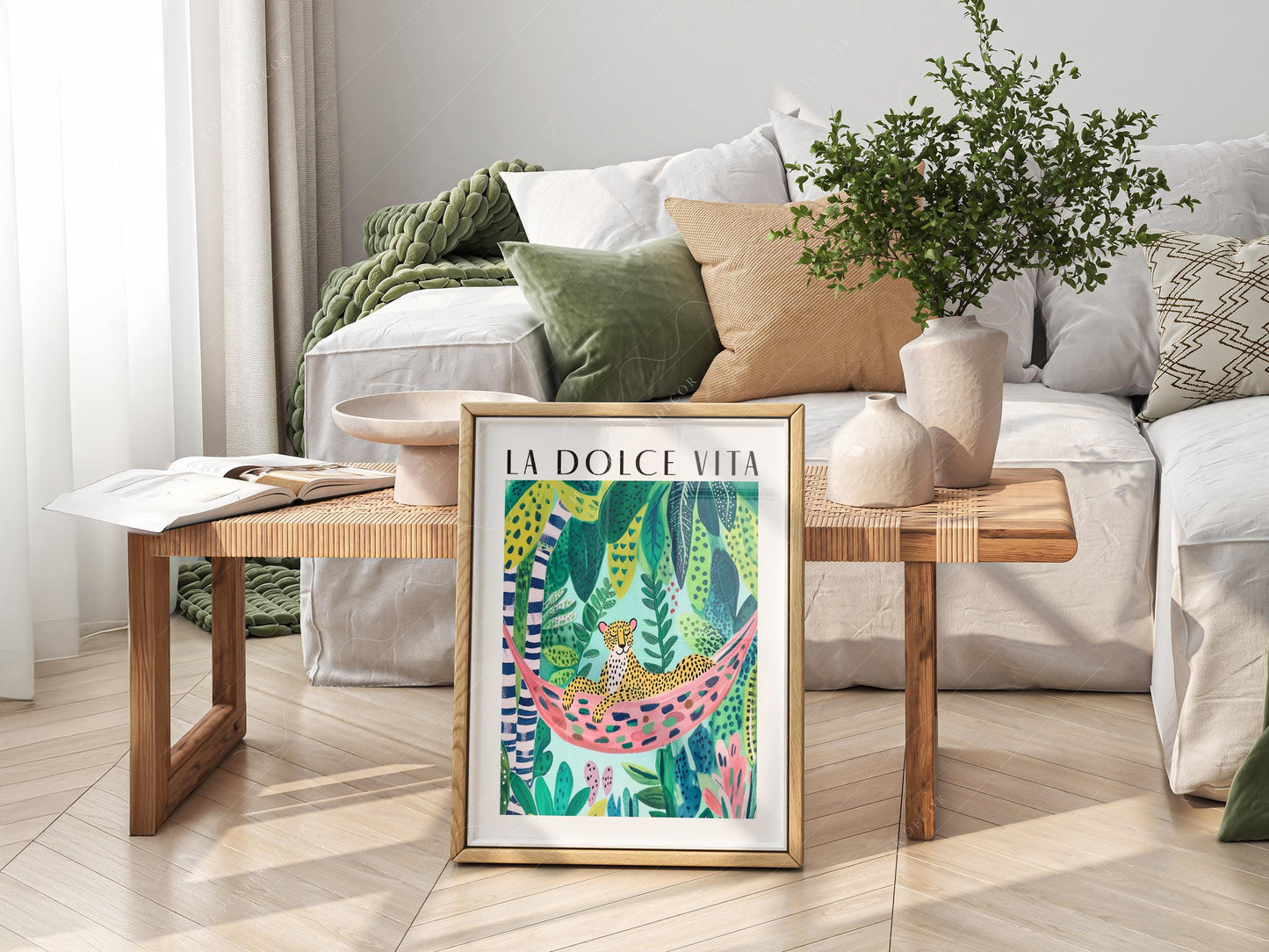 La Dolce Vita Leopard Jungle Print – Maximalist – sweet nursery wall decor