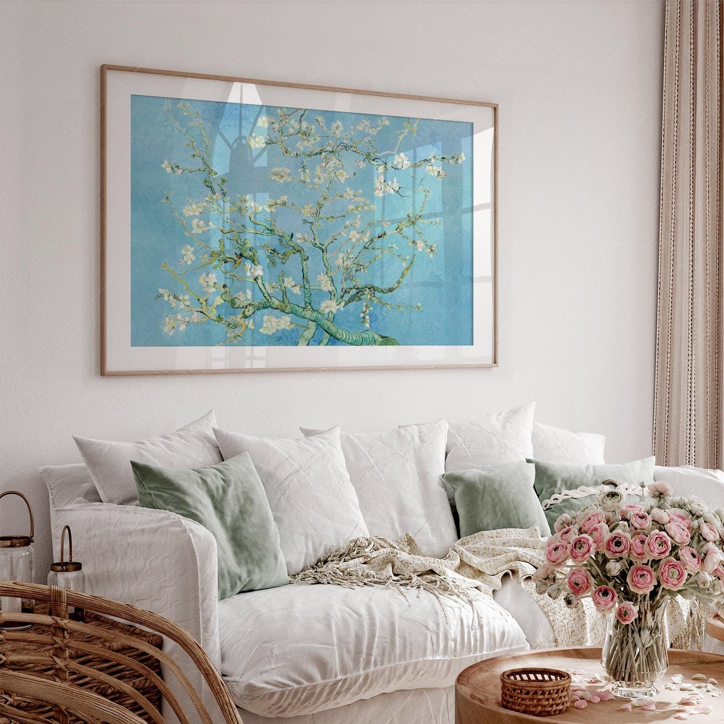 Van Gogh Almond Blossom Print – Famous Painting Wall – playful nursery poster print