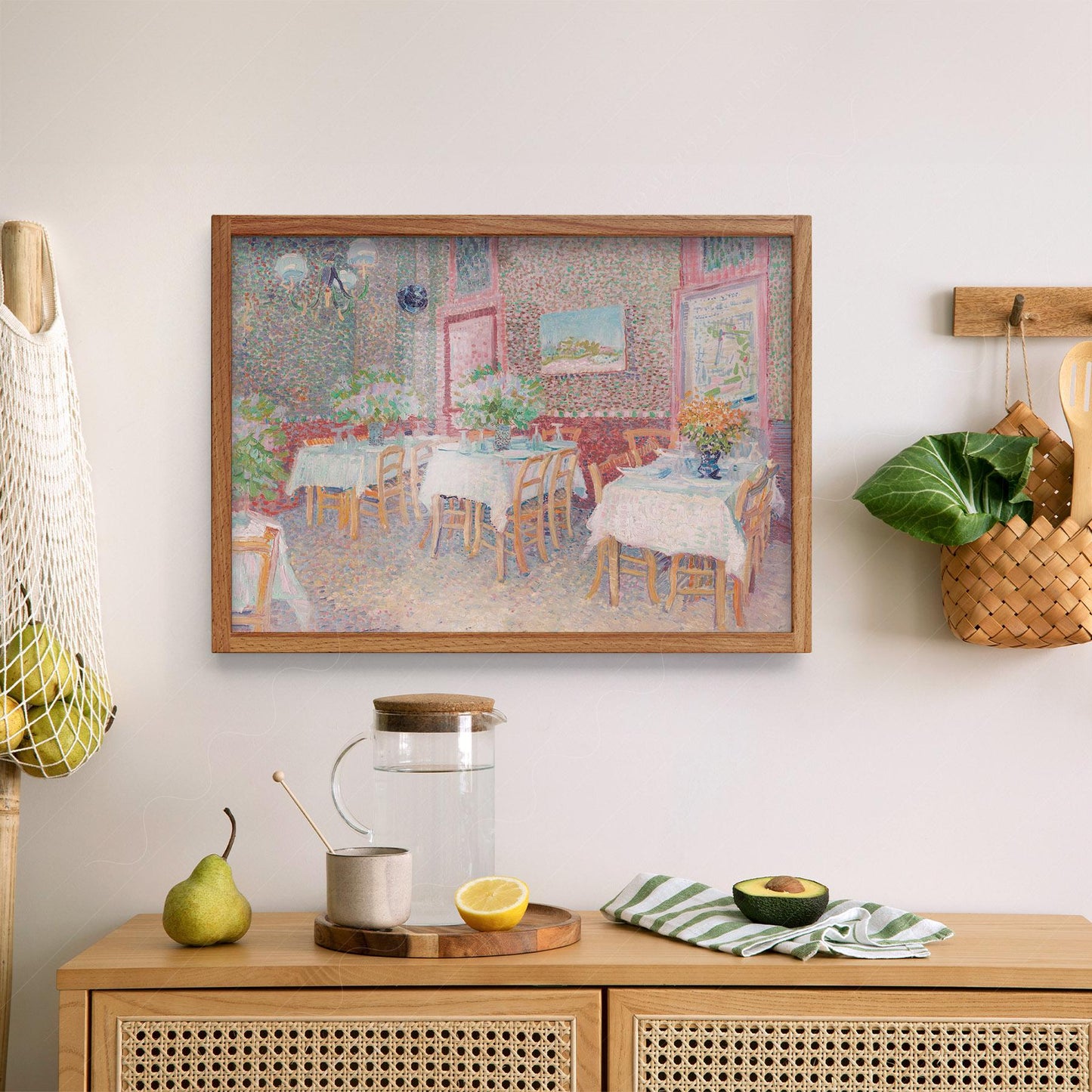 Van Gogh Interior of a Restaurant Print – Vintage Café – museum quality art print