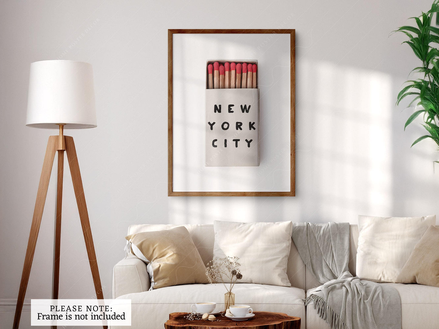 New York City Matchbox Print – Minimalist Retro Wall – nostalgic matchbox decor