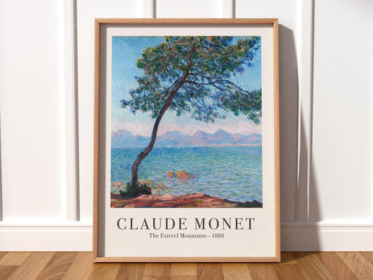 Claude Monet The Estérel Mountains Art Print – French – fine art print wall decor
