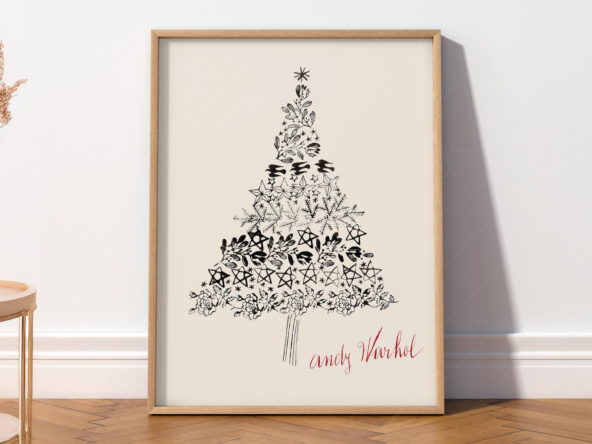 Andy Warhol Christmas Tree Art Print – Festive Modern – fine art print wall decor