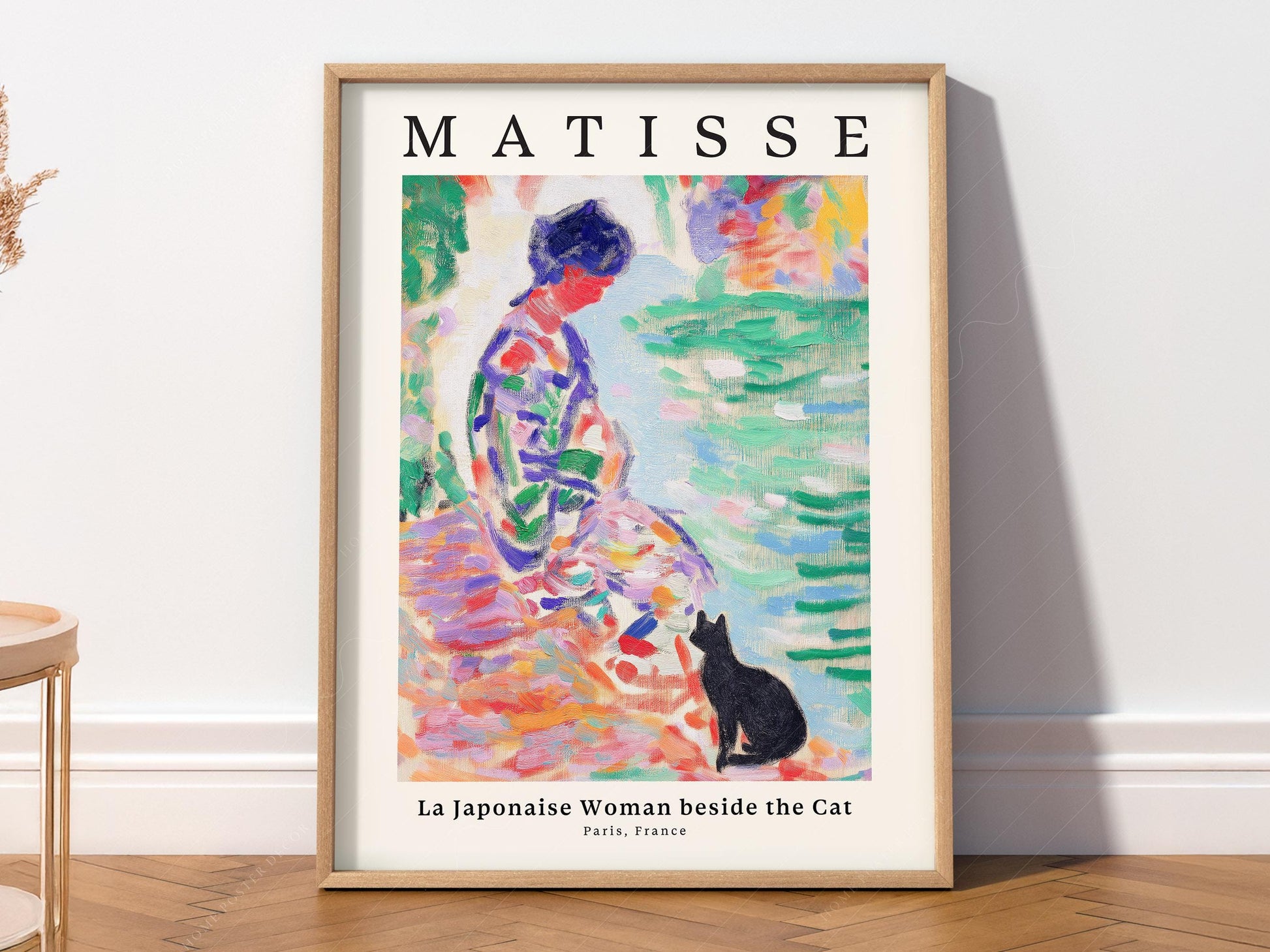 Henri Matisse La Japonaise Woman Beside the Cat Print – fine art print wall decor