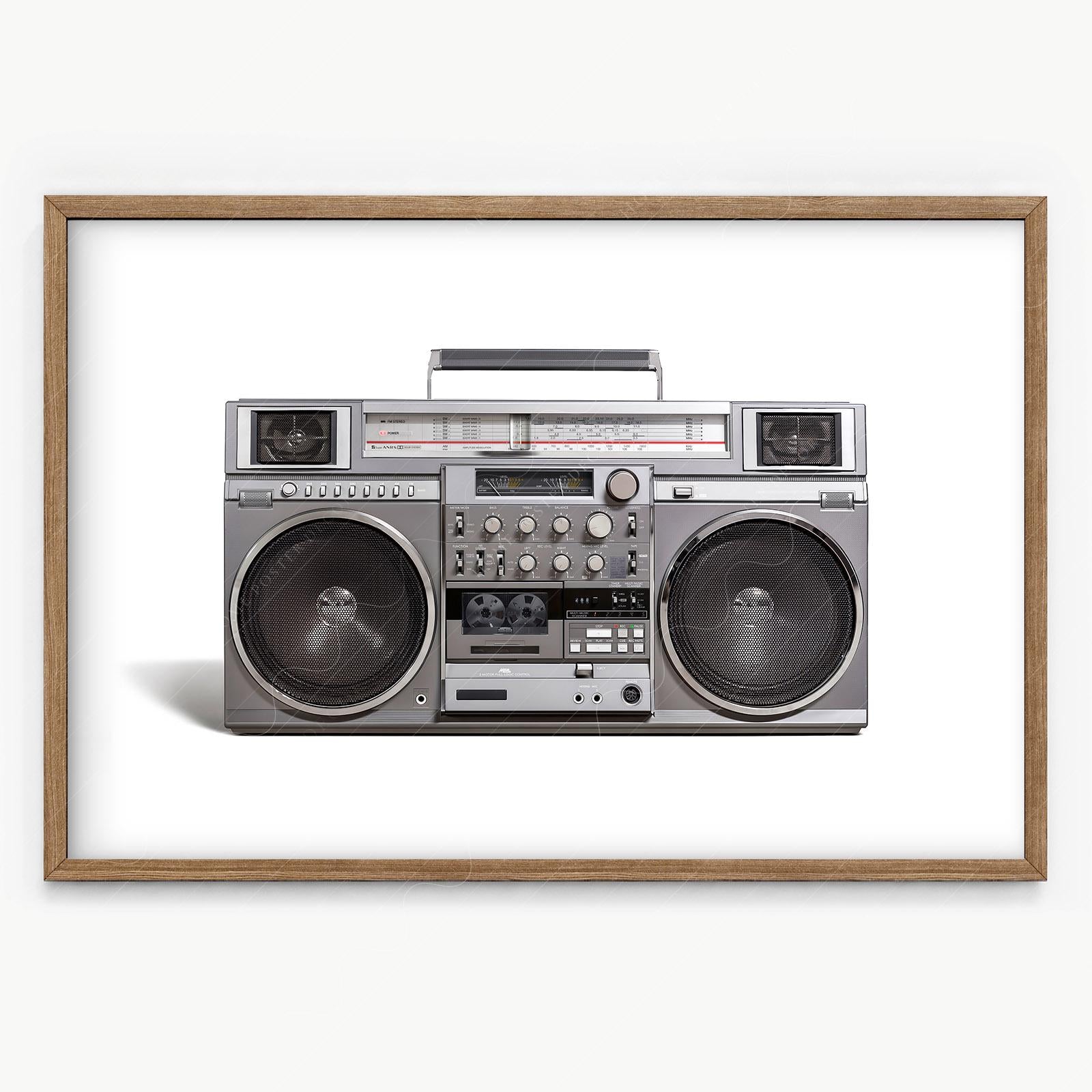 RC M90 Boombox Art Print – 80s Hip Hop Retro Music – gallery wall art poster