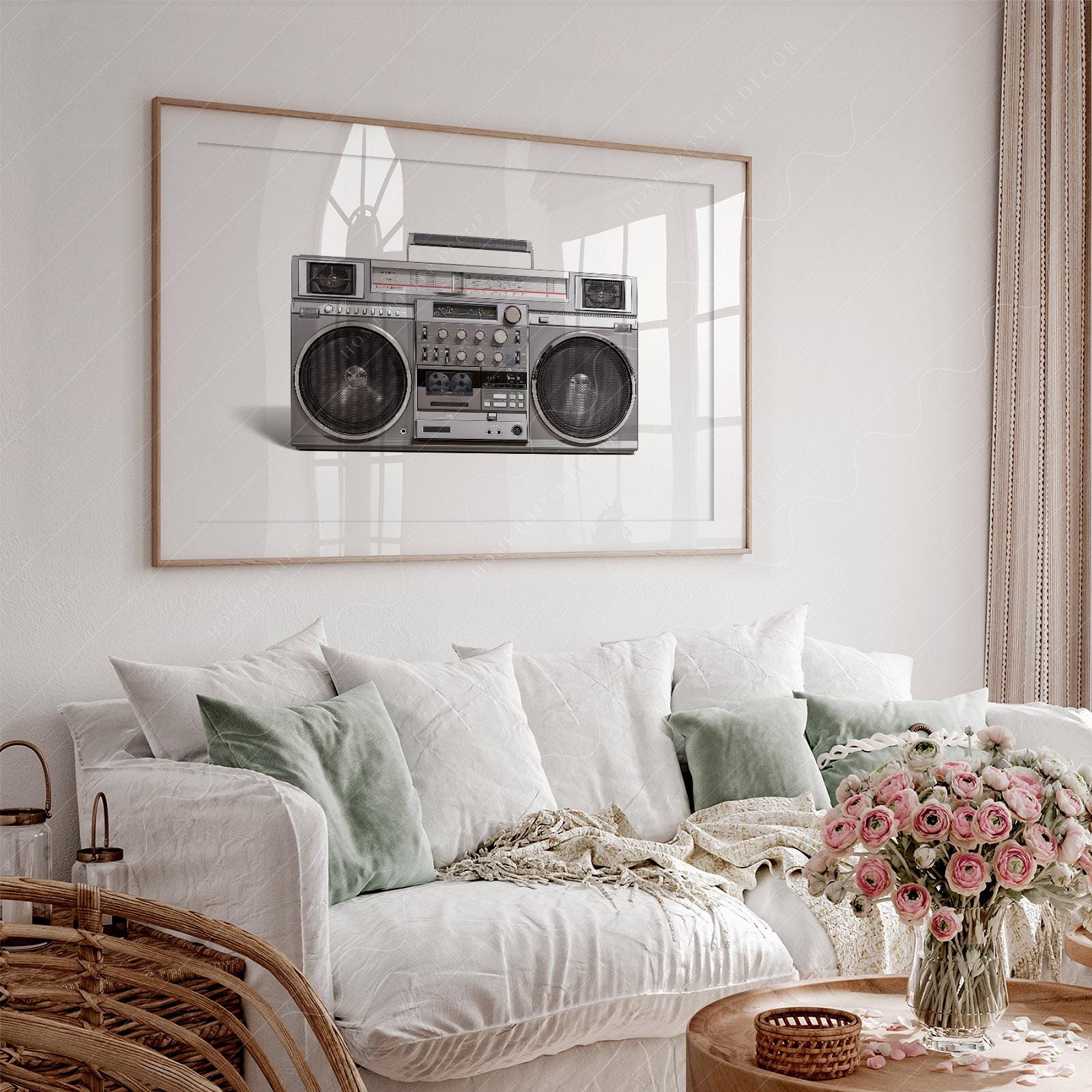 RC M90 Boombox Art Print – 80s Hip Hop Retro Music – classic art print reproduction