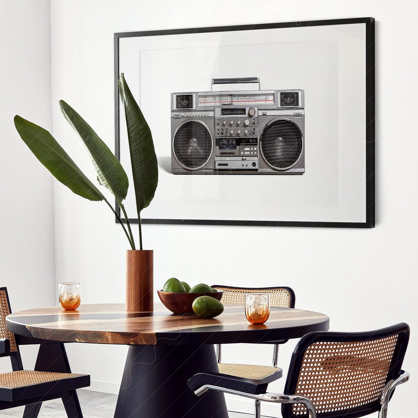 RC M90 Boombox Art Print – 80s Hip Hop Retro Music – archival paper art print