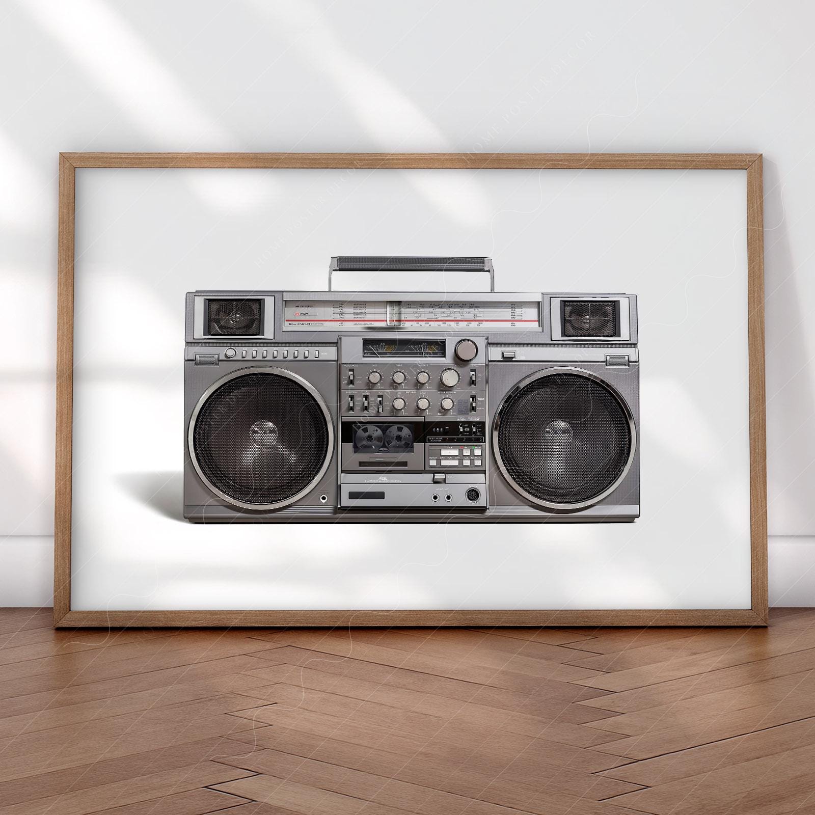 RC M90 Boombox Art Print – 80s Hip Hop Retro Music – art poster for living room